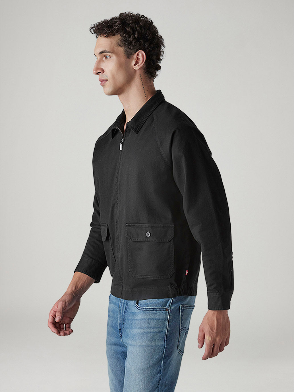 Men's Solid Relaxed Fit Jacket