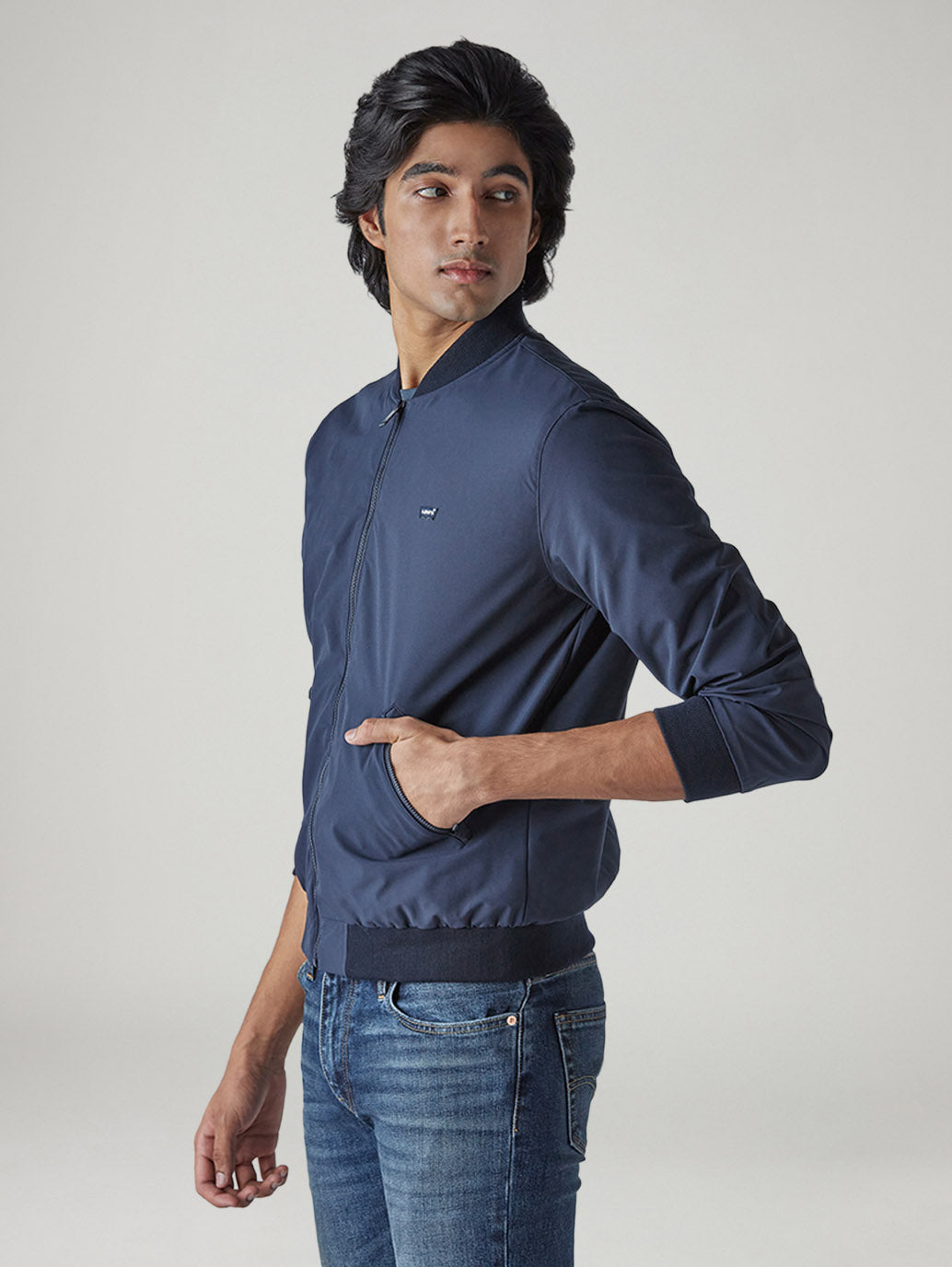 Men's Solid Regular Fit Jacket