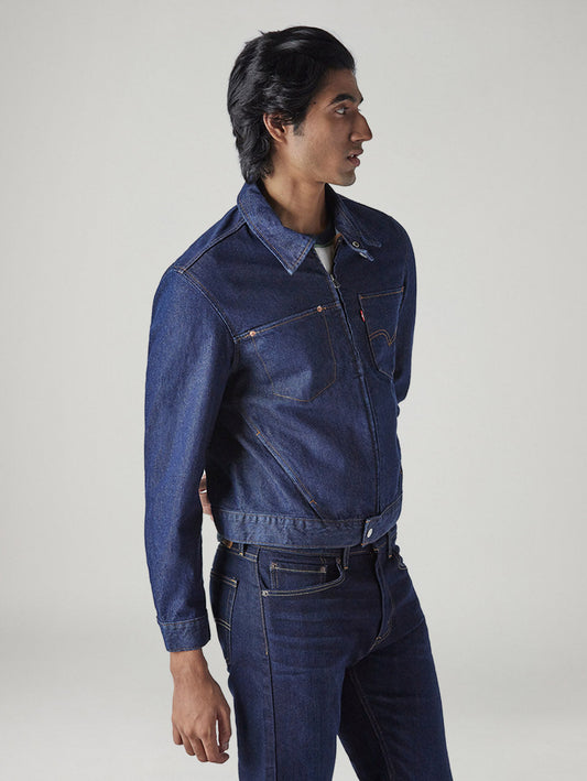 Men's Solid Regular Fit Denim Jacket