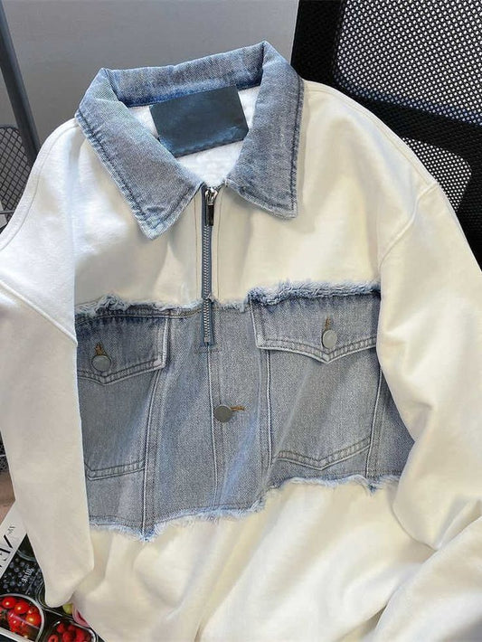 White denium jacket