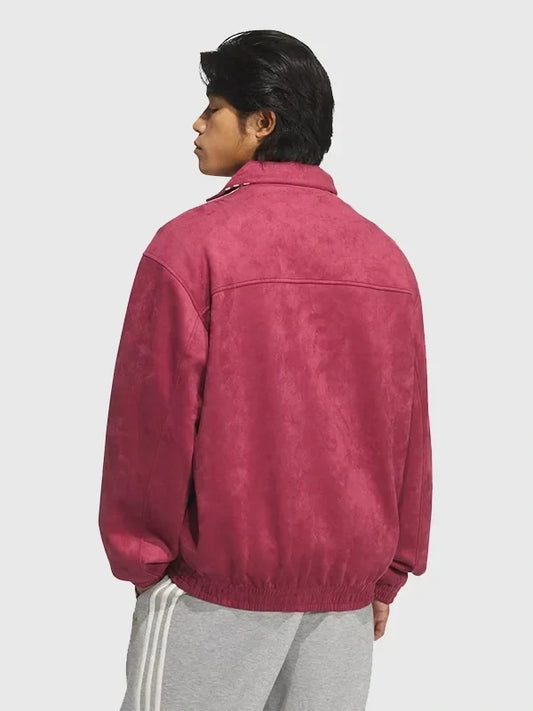 Pink Mandarin Collar Jacket