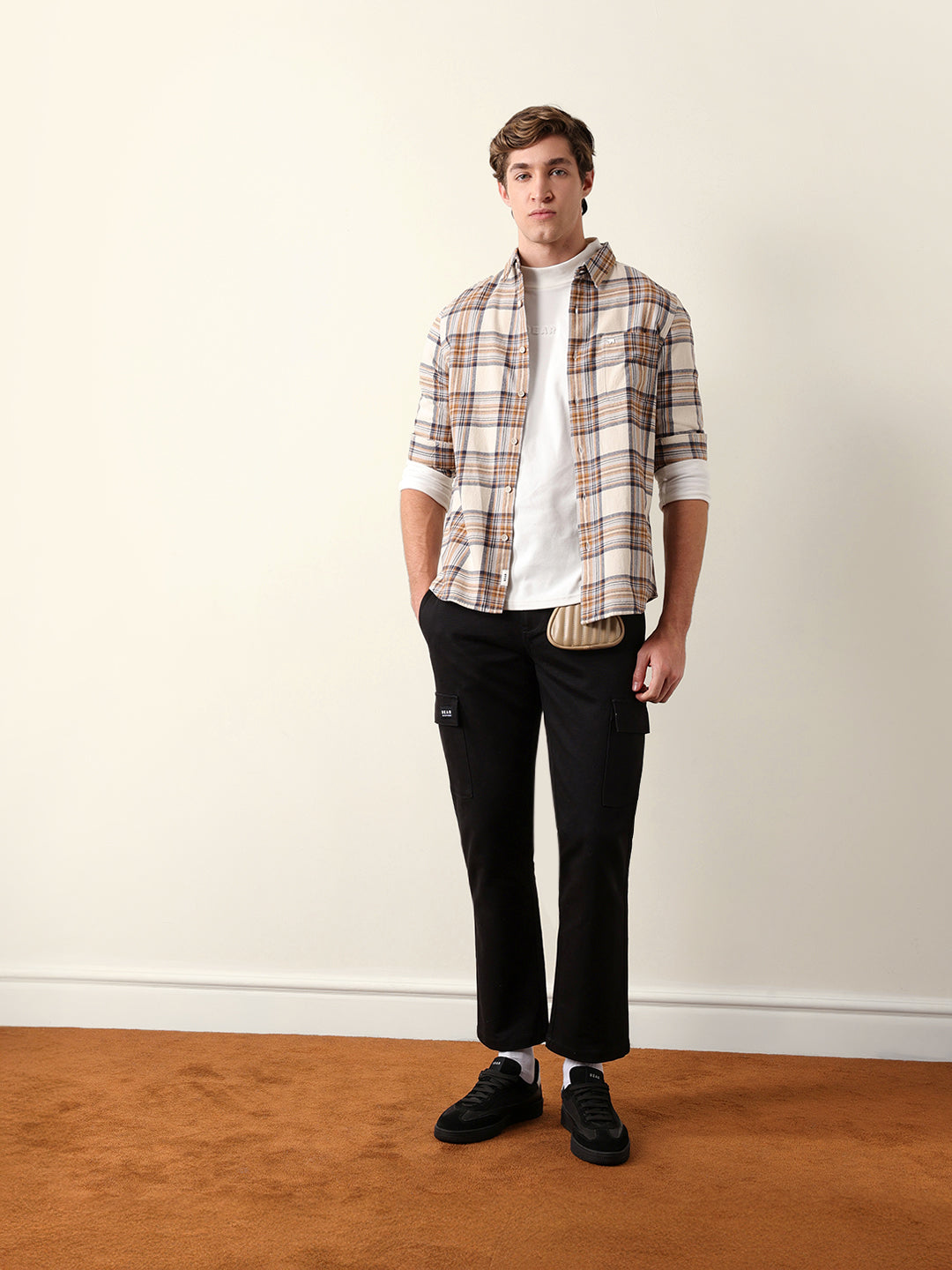 Multicolor Flannel Check Slim Fit Casual Shirt