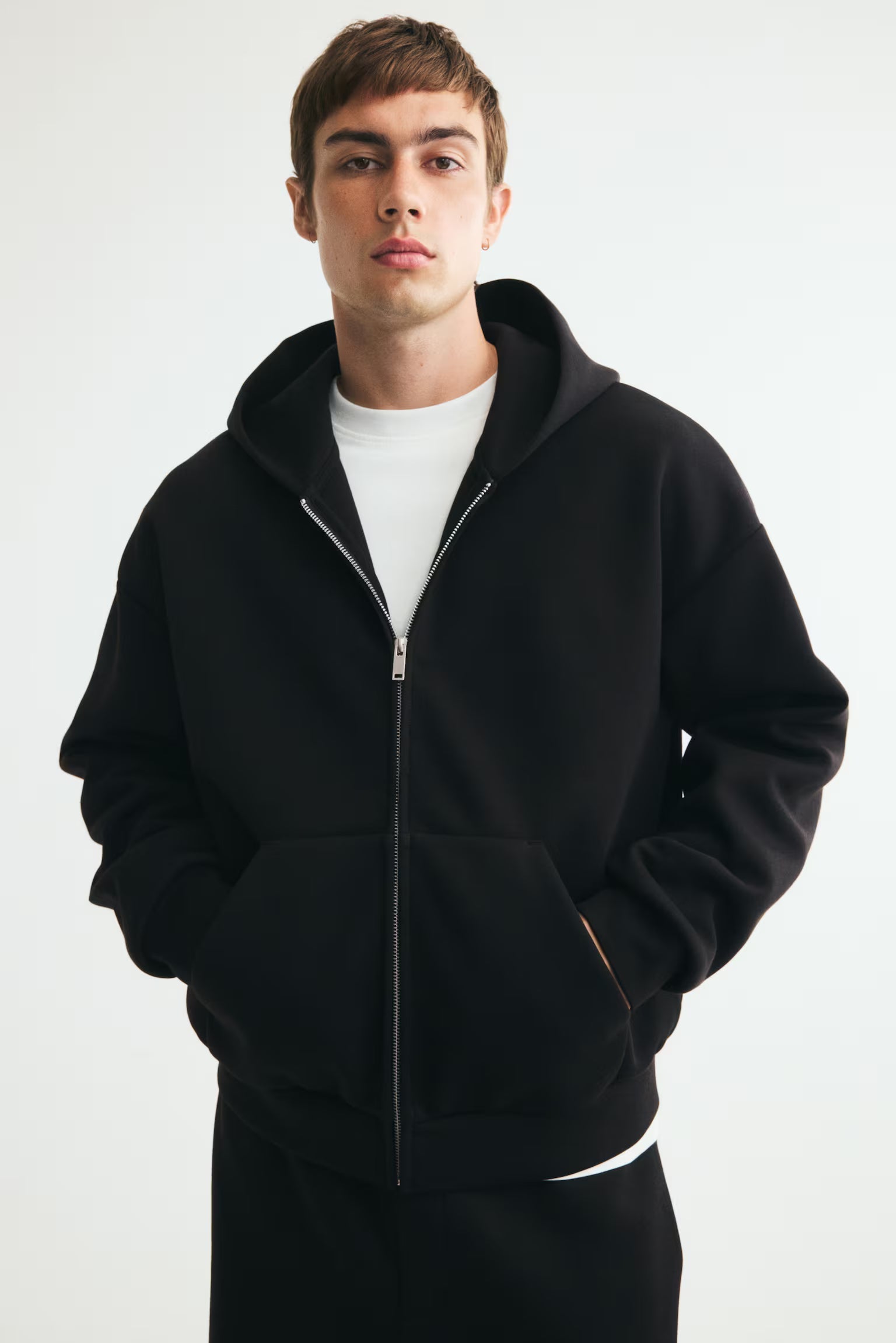 Oversized Interlock Zip-through Jacket - Image 1