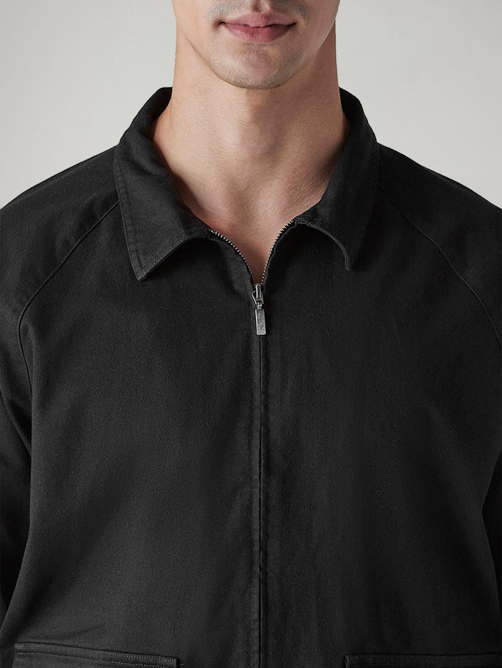 Men's Solid Relaxed Fit Jacket