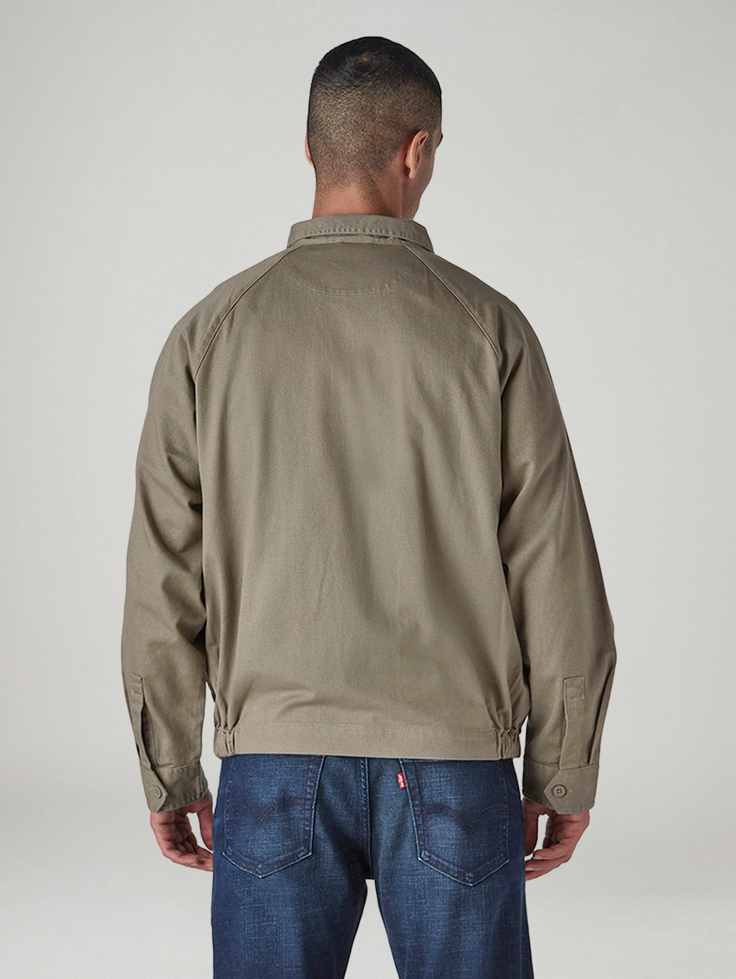 Men's Solid Khaki Jacket