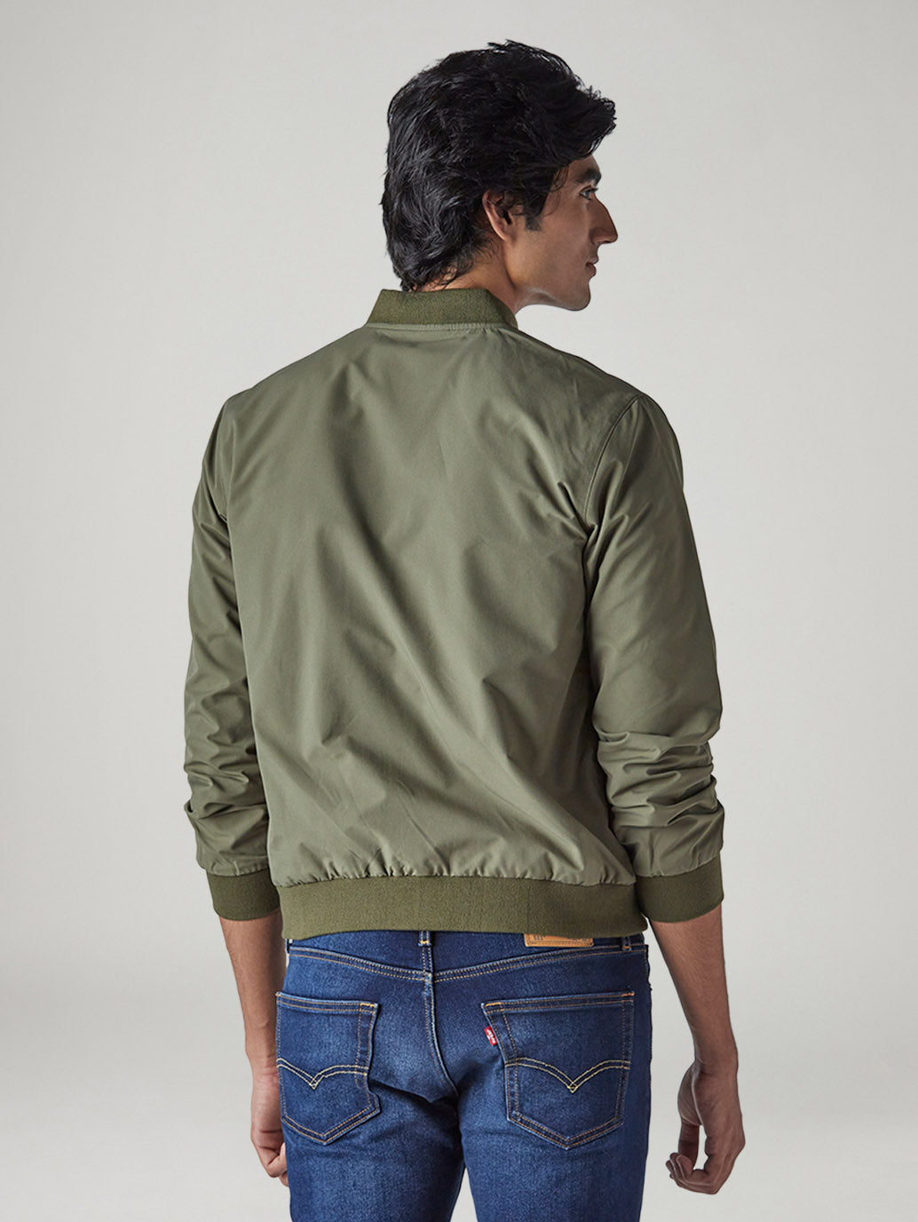 Men's Solid Regular Fit Jacket