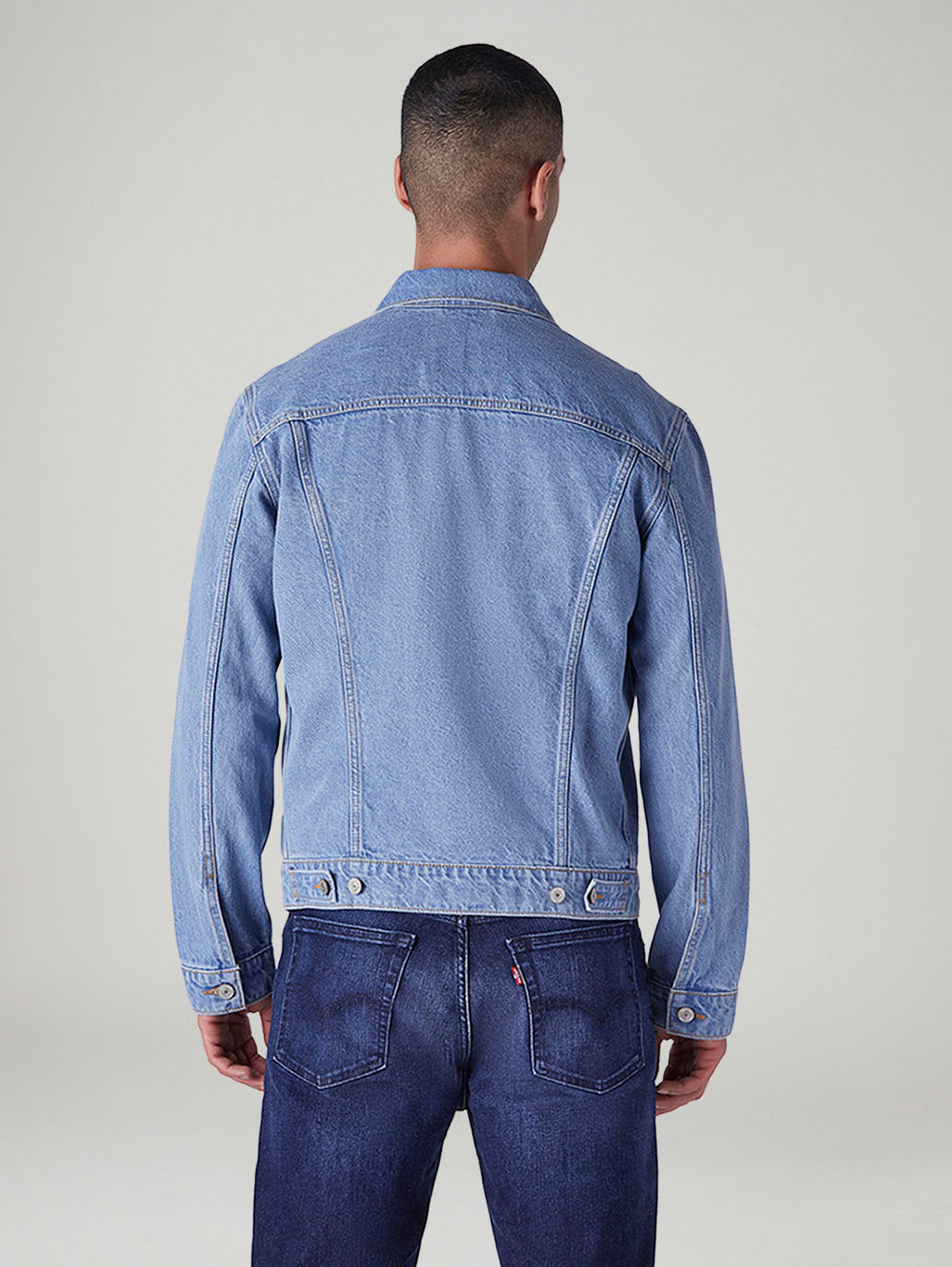 Men's Solid Regular Fit Denim Jacket