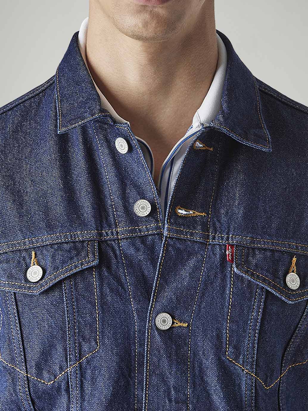 Men's Solid Regular Fit Denim Jacket