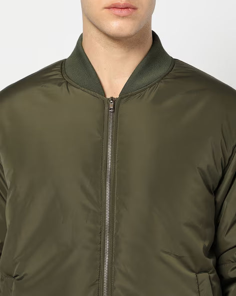 Men Relaxed Fit Bomber Jacket