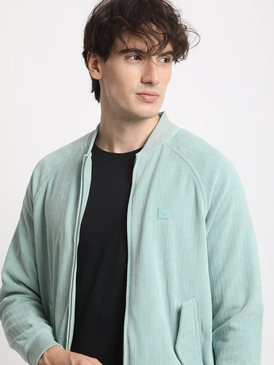Men's Blue Lightweight Bomber Jacket
