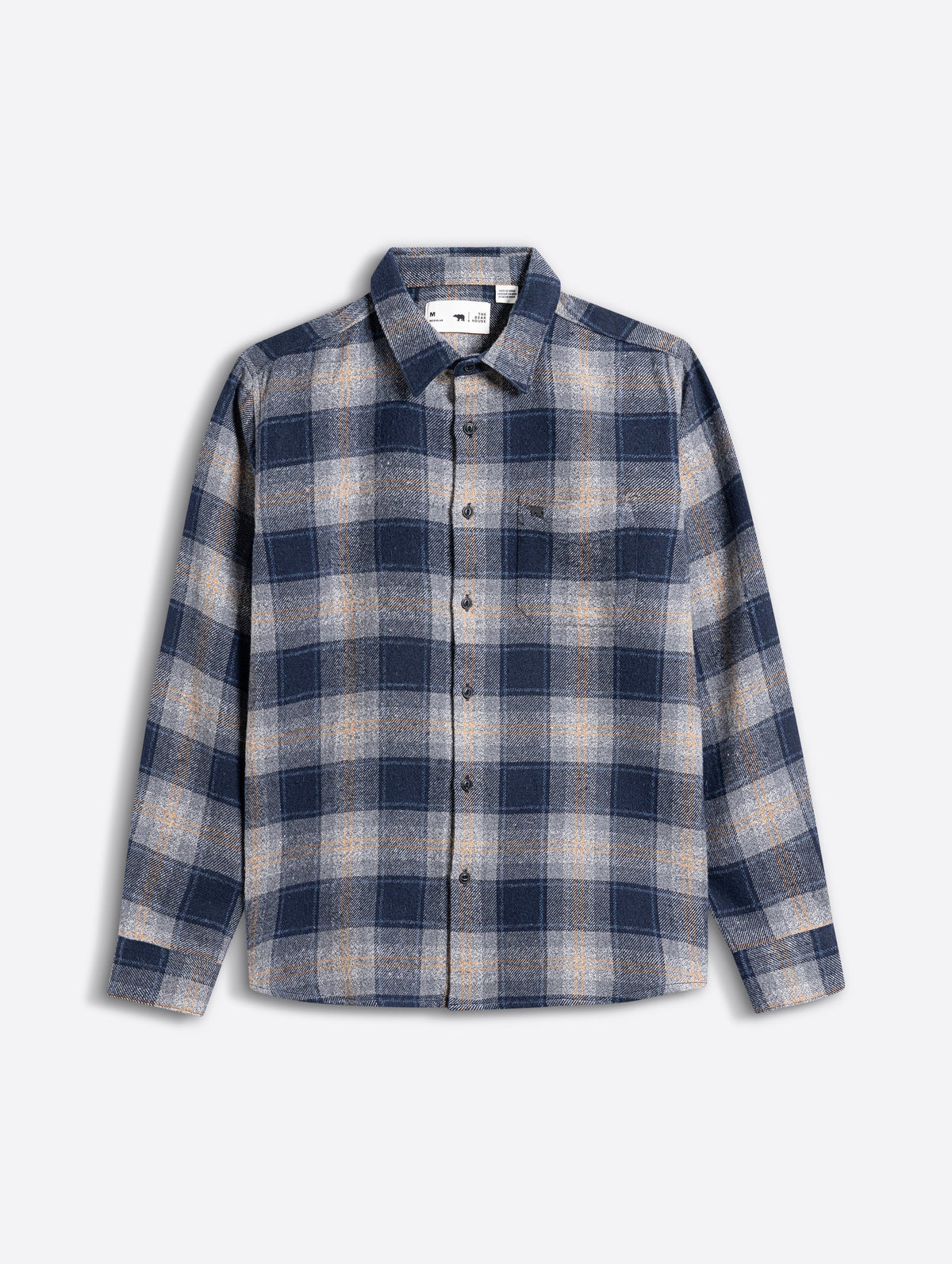 Blue Woven Check Regular Fit Flannel Casual Shirt