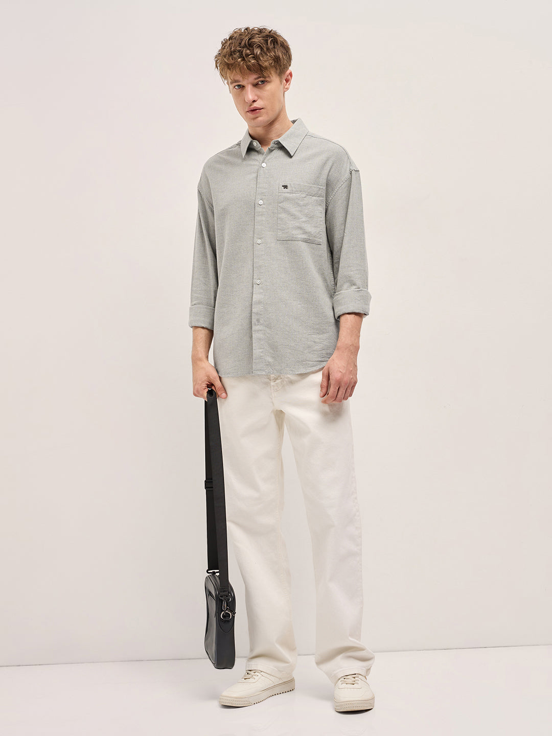 Grey Relax Fit Casual shirt