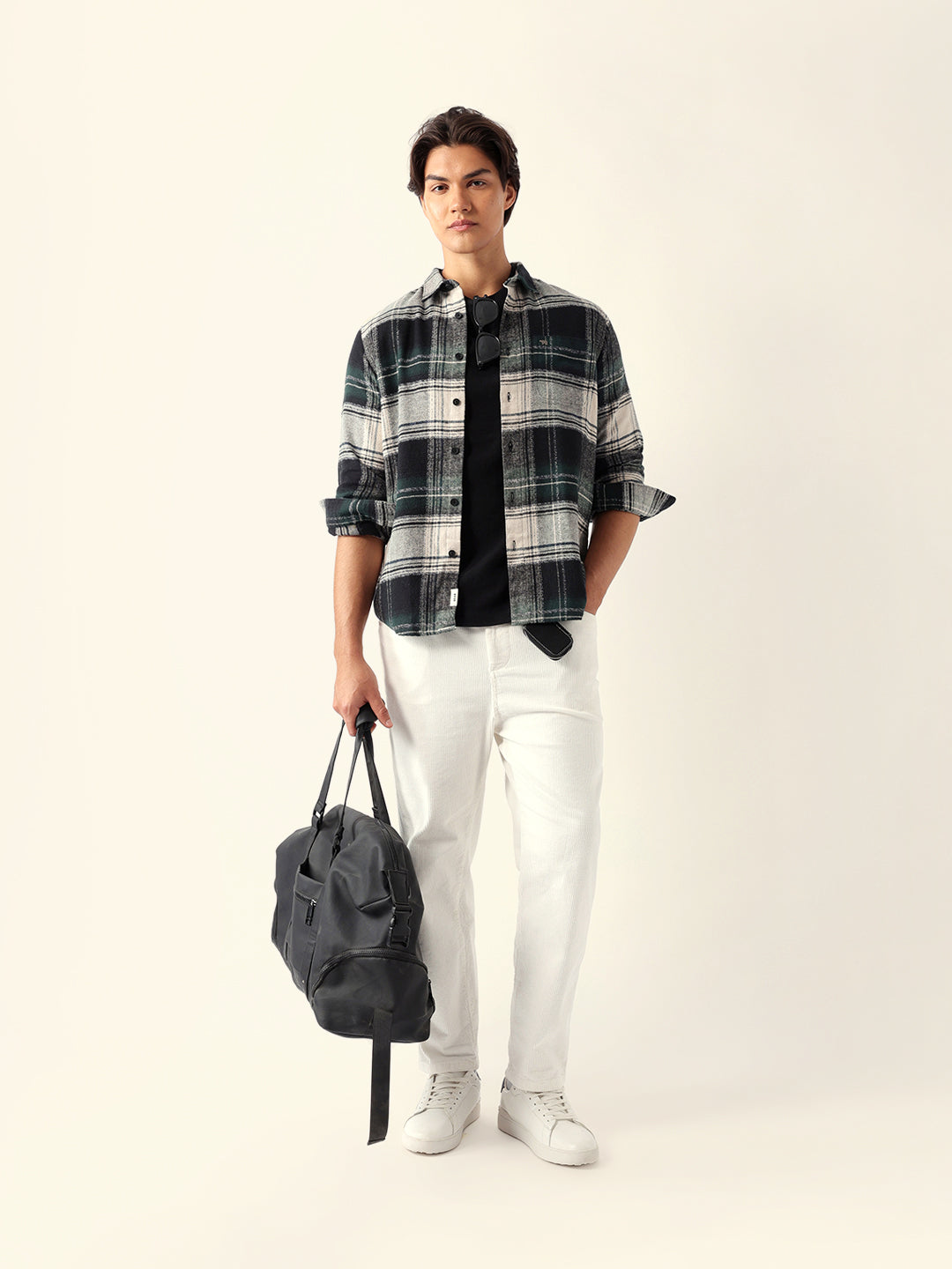 Multicolor Checked Flannel Regular Fit Casual Shirt