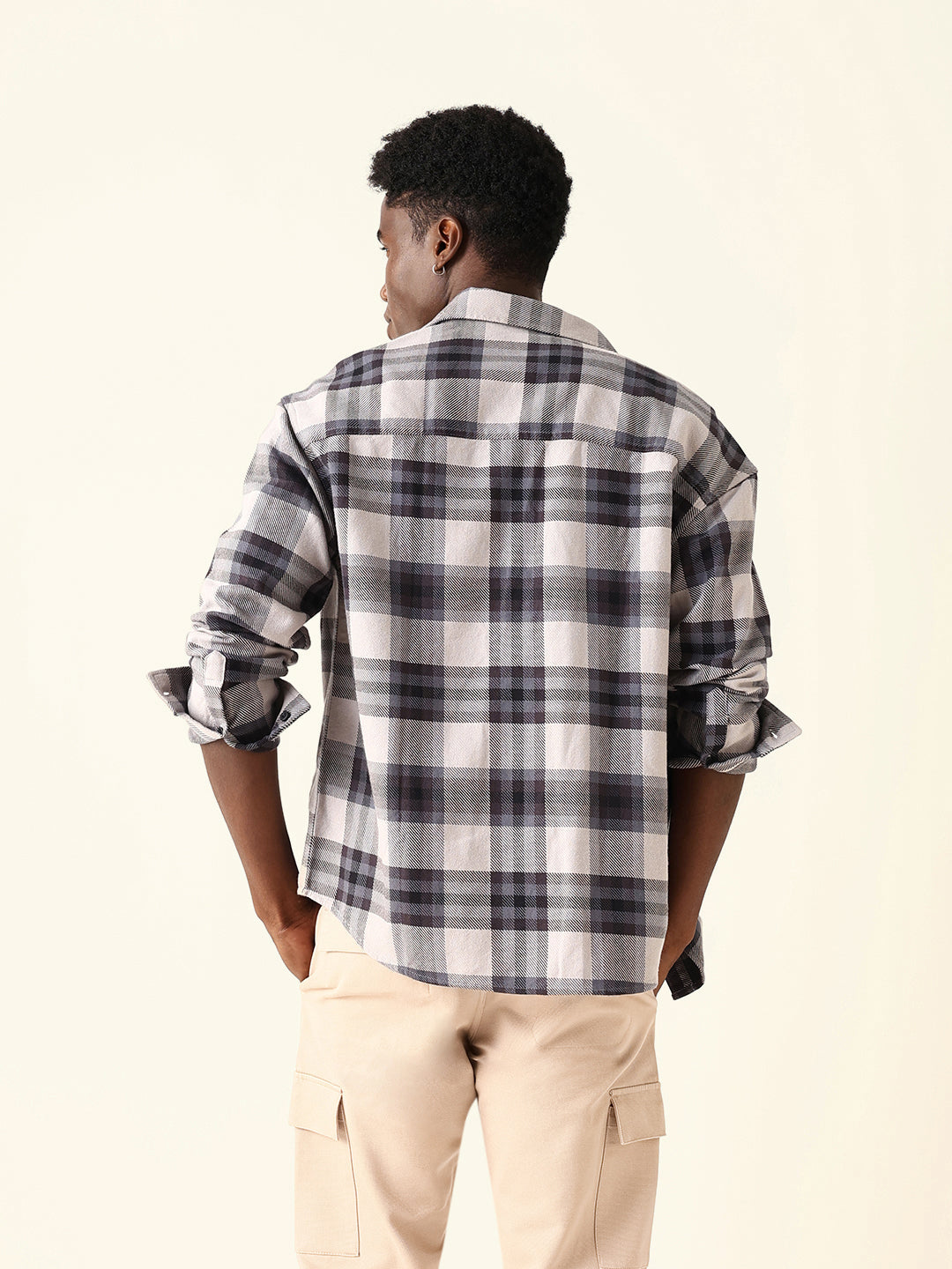 Multicolor Woven Check Regular Fit Casual Shirt
