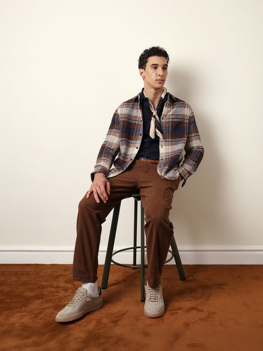 Multicolor Regular Fit Checked Flannel Casual Shirt