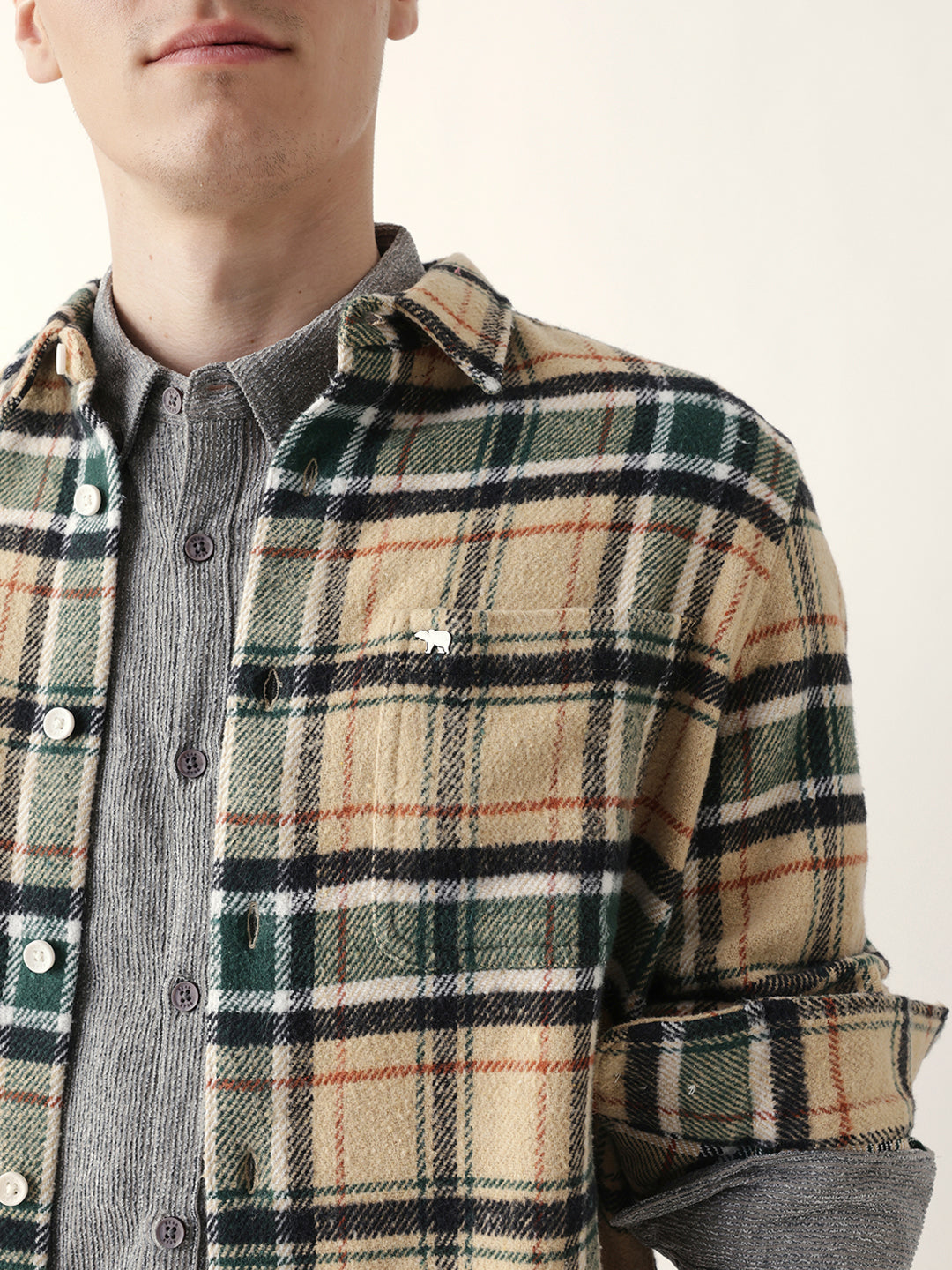 Multicolor Regular Fit Checked Flannel Casual Shirt