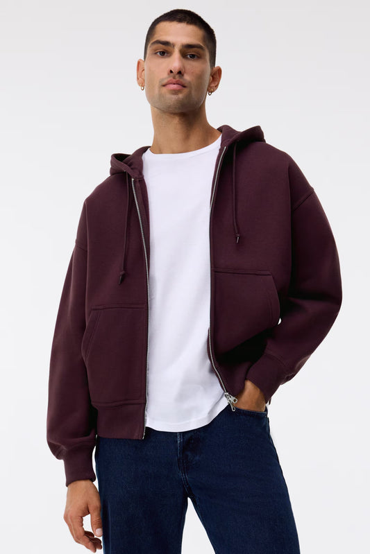 Oversized Fit Zip-through jacket