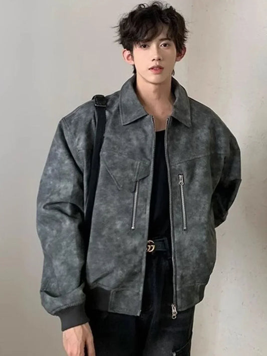Men Solid Bomber Jacket